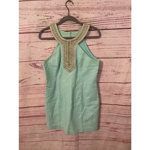 Lilly Pulitzer eqyptian collar sleeveless bodycon dress